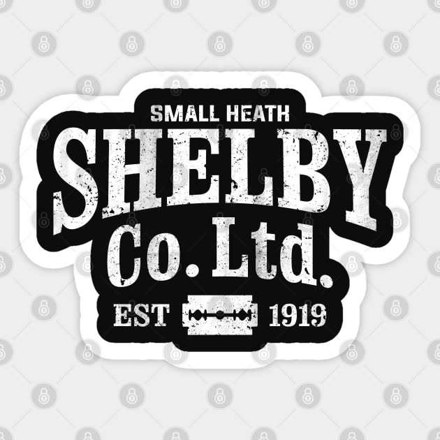 Shelby Company Limited Small Heath EST 1919 Sticker by TextTees